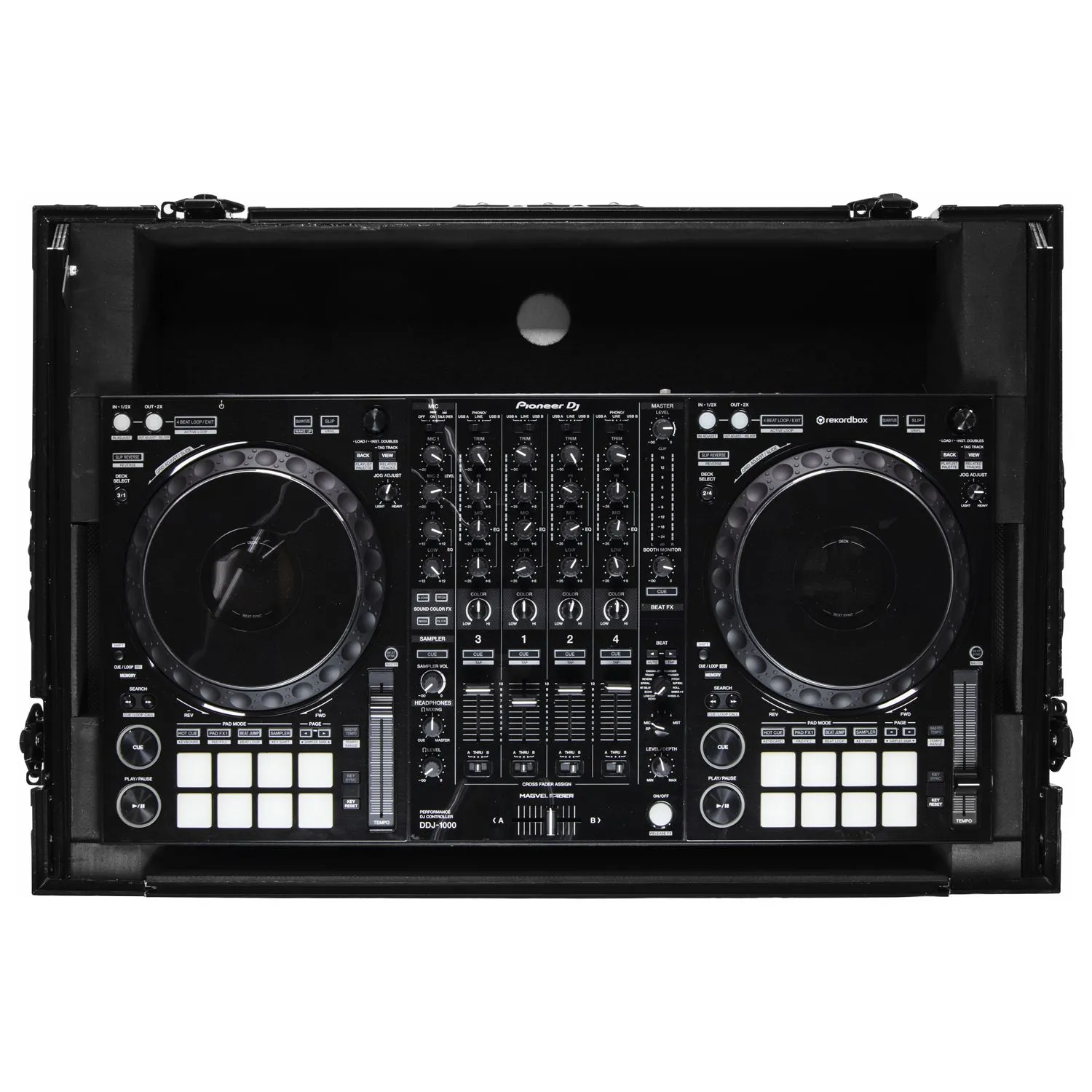 odyssey-industrial-board-ddj-1000-flight-case-roulettes image 5