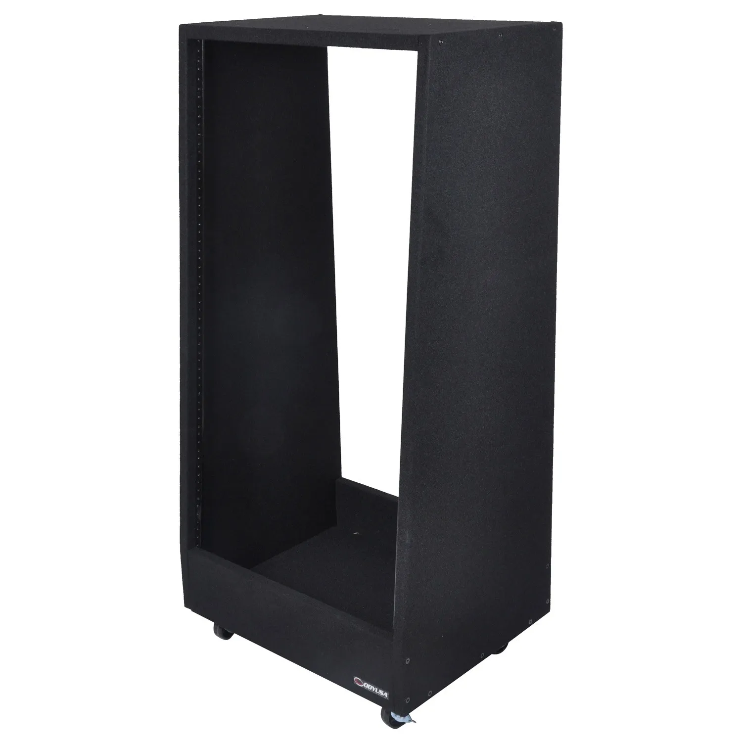 odyssey-carpeted-rack-studio-20u-moquette-noire-roulettes image 1