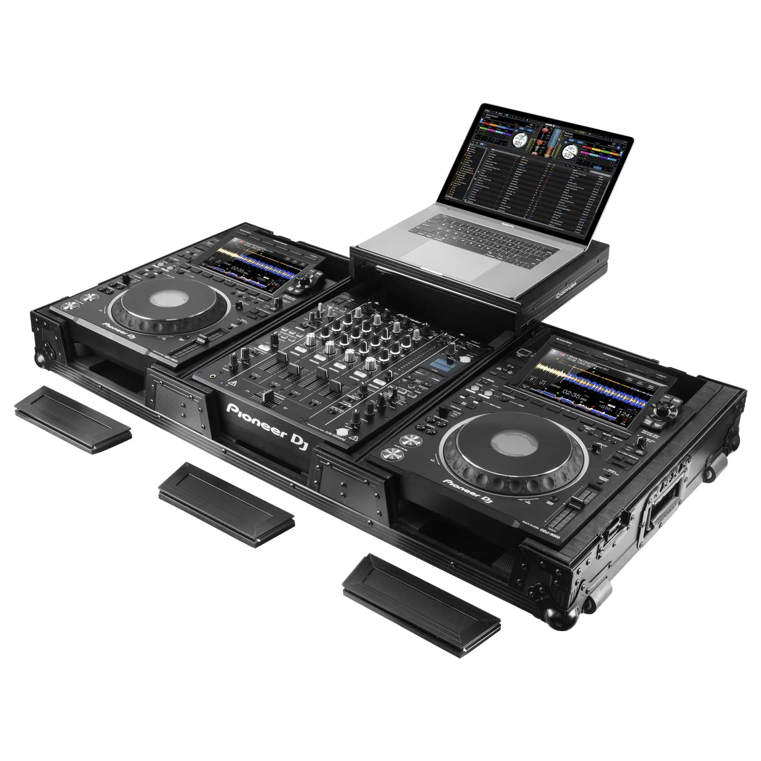 odyssey-flight-zone-coffret-dj-12-noir-extra-profond-cdj-3000 image 1