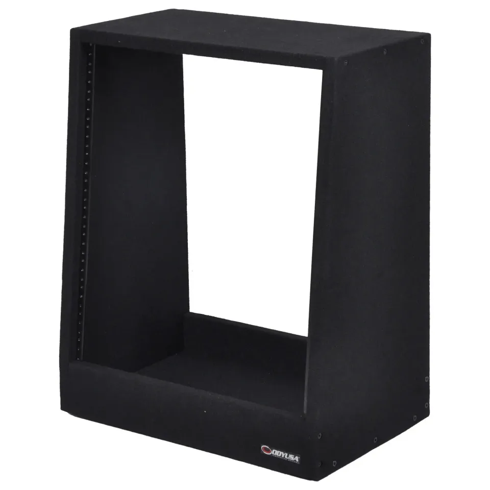 odyssey-carpeted-rack-studio-12u-inclin-moquette-noire image 1