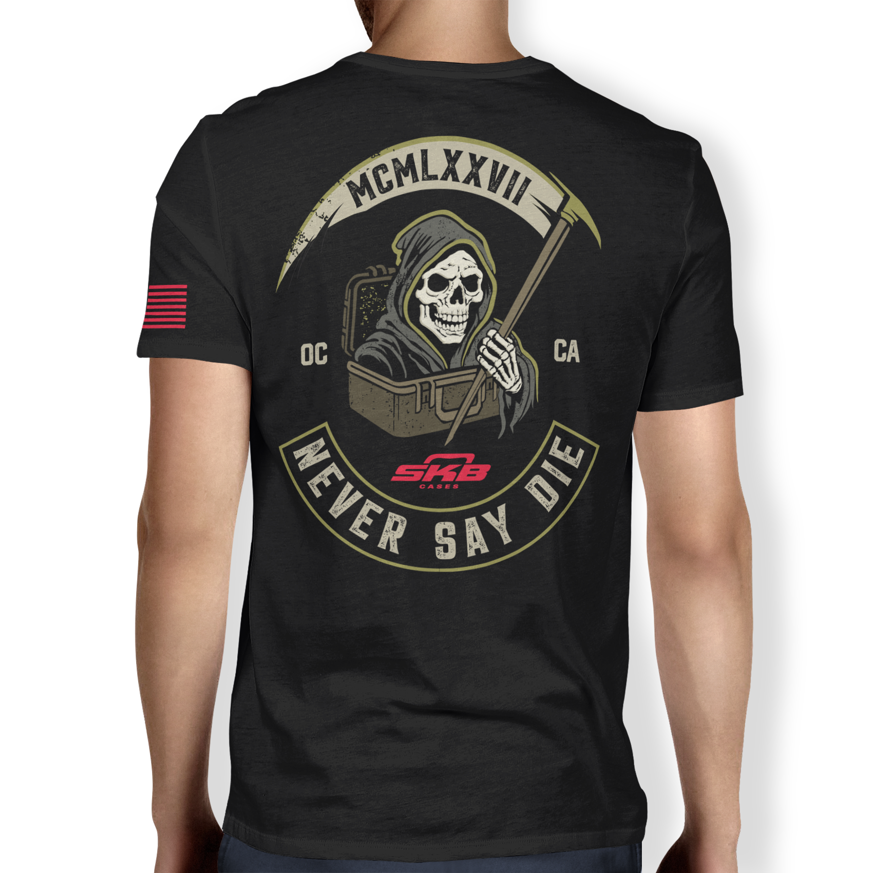 skb-ub-series-never-say-die-t-shirt-noir-coton image 1