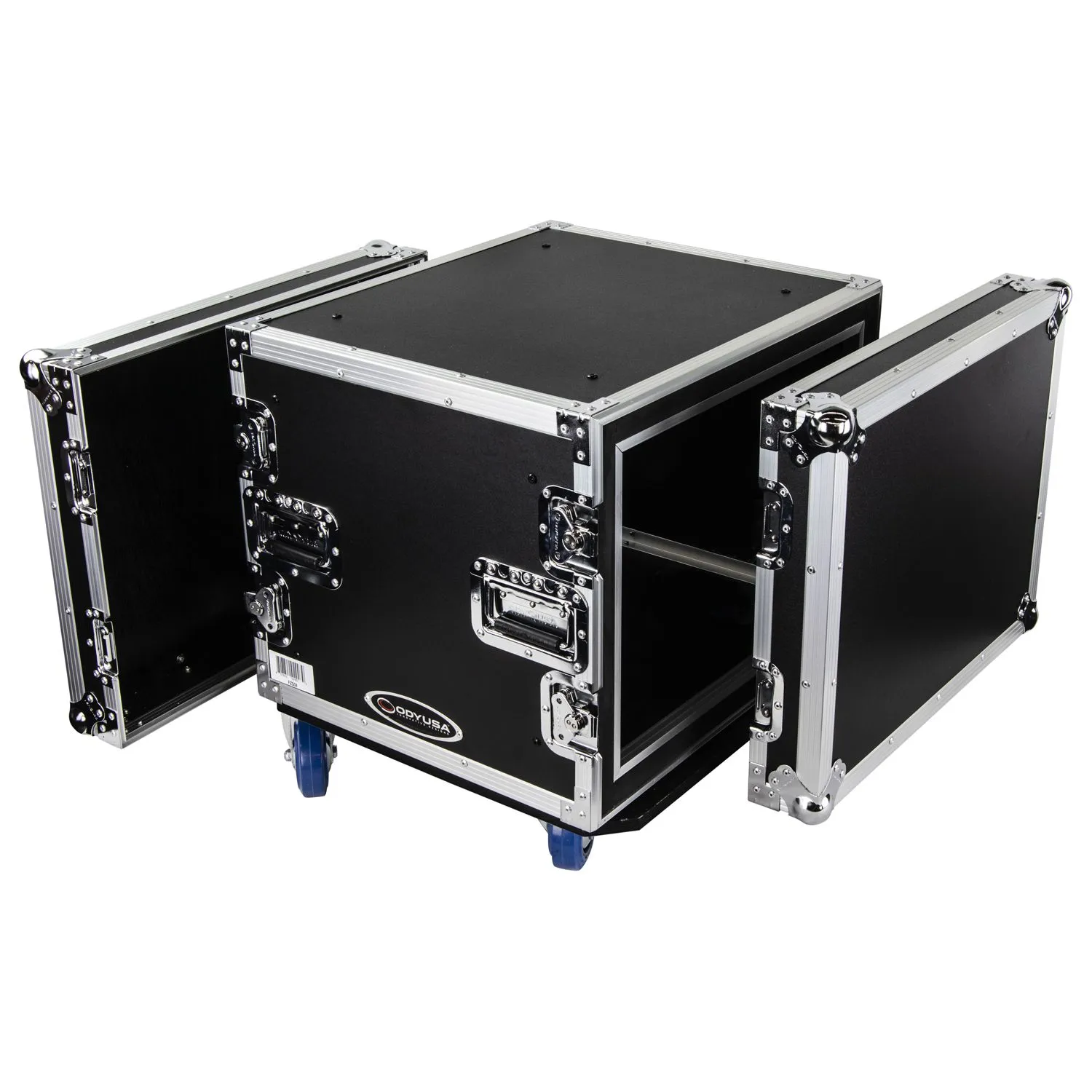 odyssey-flight-zone-rack-8u-shock-mount-flight-case-roulettes image 1