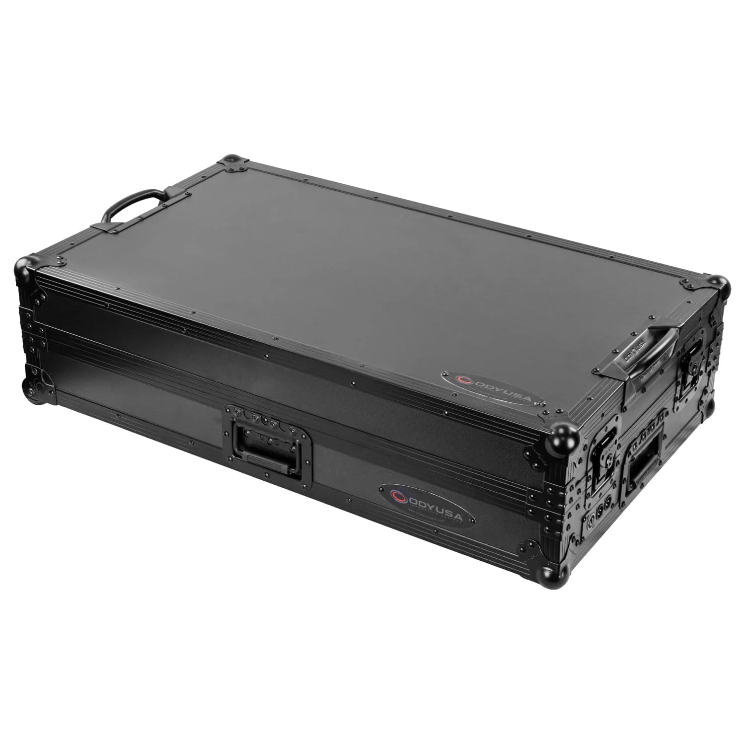 odyssey-flight-zone-ddj-rev5-flight-case-noir-1u-xlr-roulettes image 6
