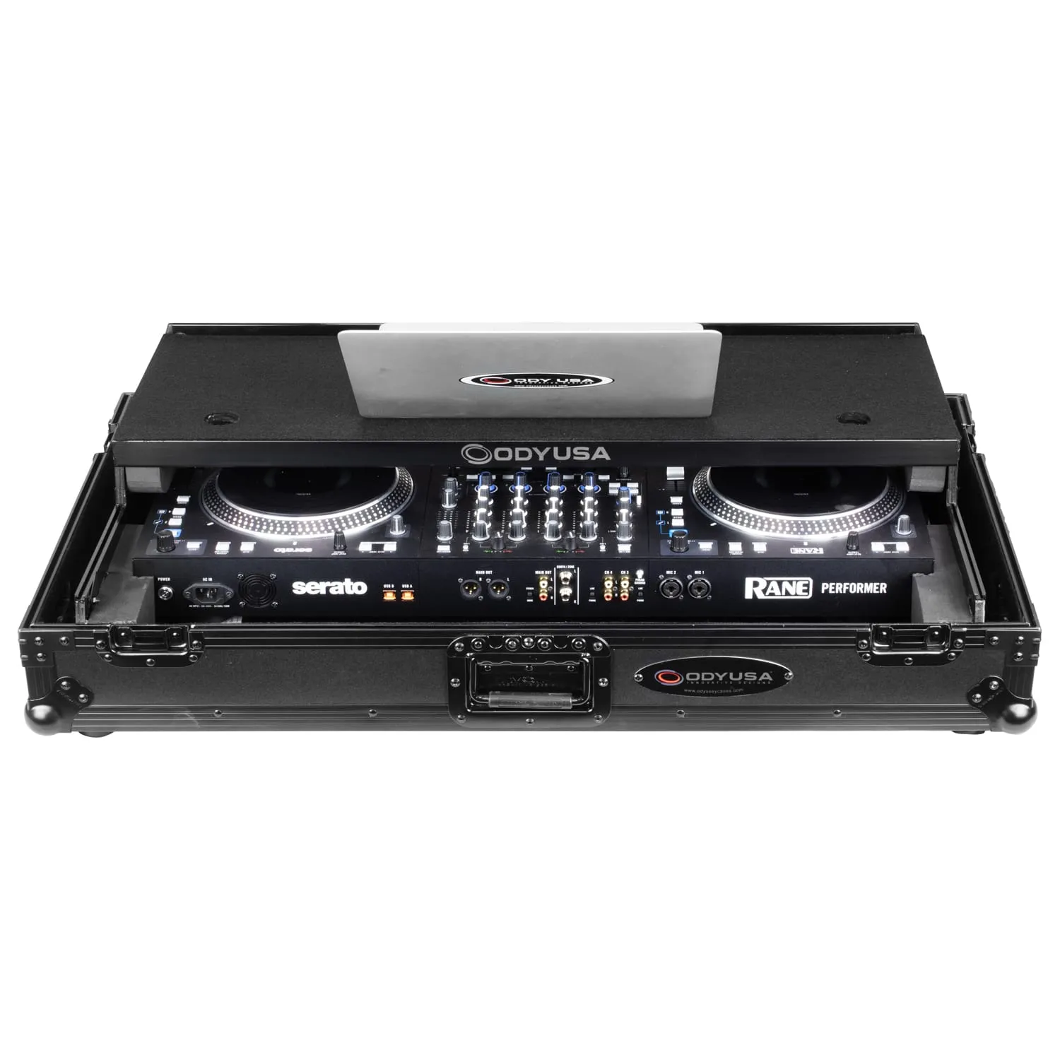 odyssey-black-label-rane-performer-flight-case-1u-roulettes image 4
