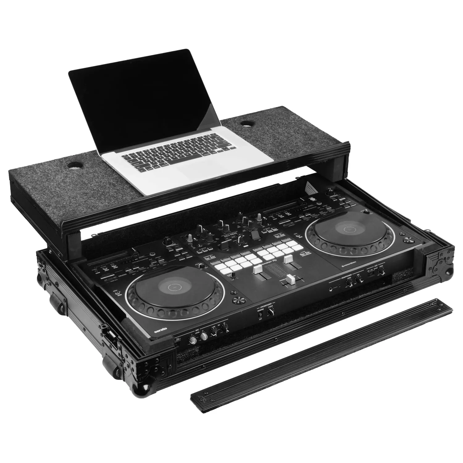odyssey-flight-zone-ddj-rev5-flight-case-dj-noir-roulettes image 2