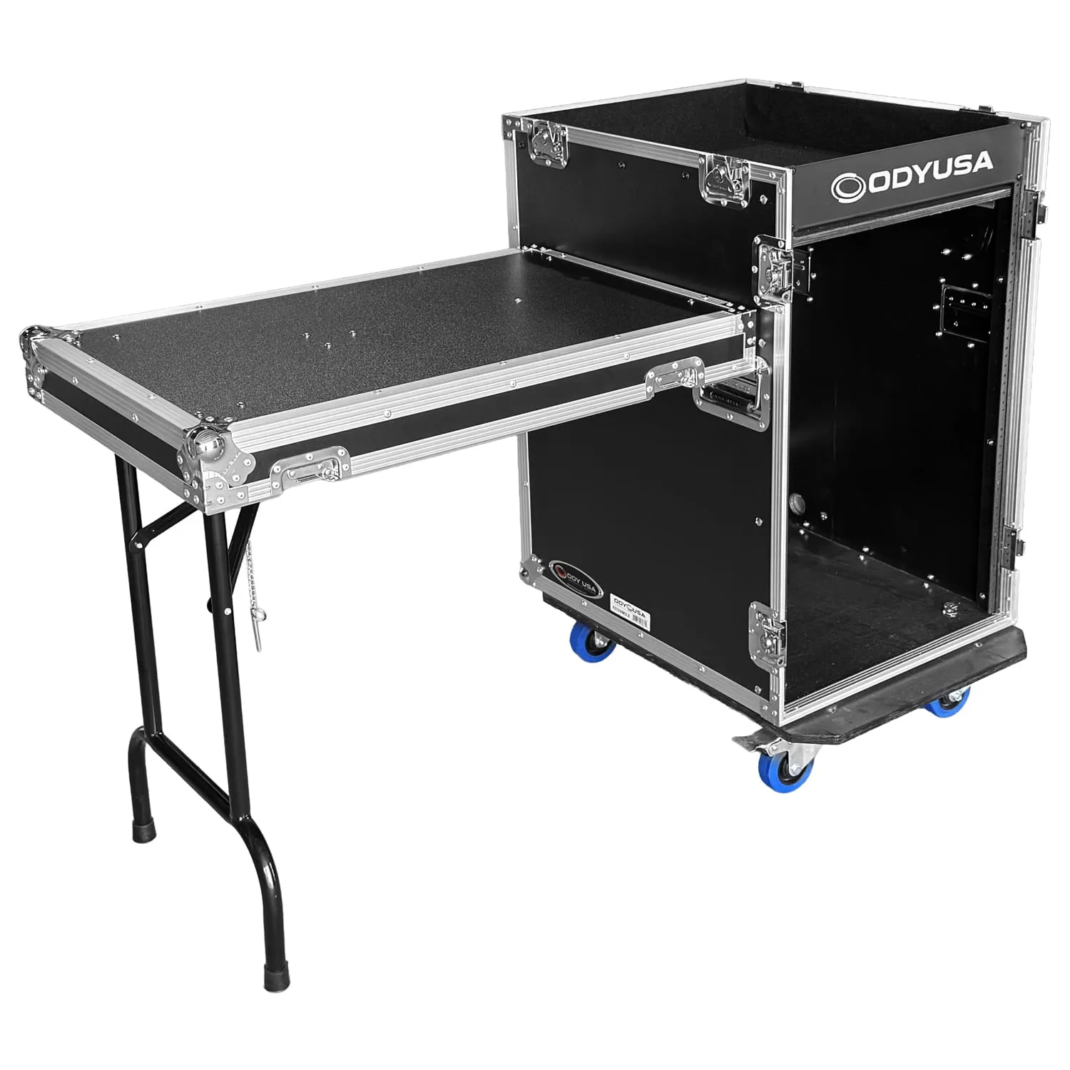 odyssey-flight-zone-rack-combo-16u-table-lat-rale-roulettes image 3