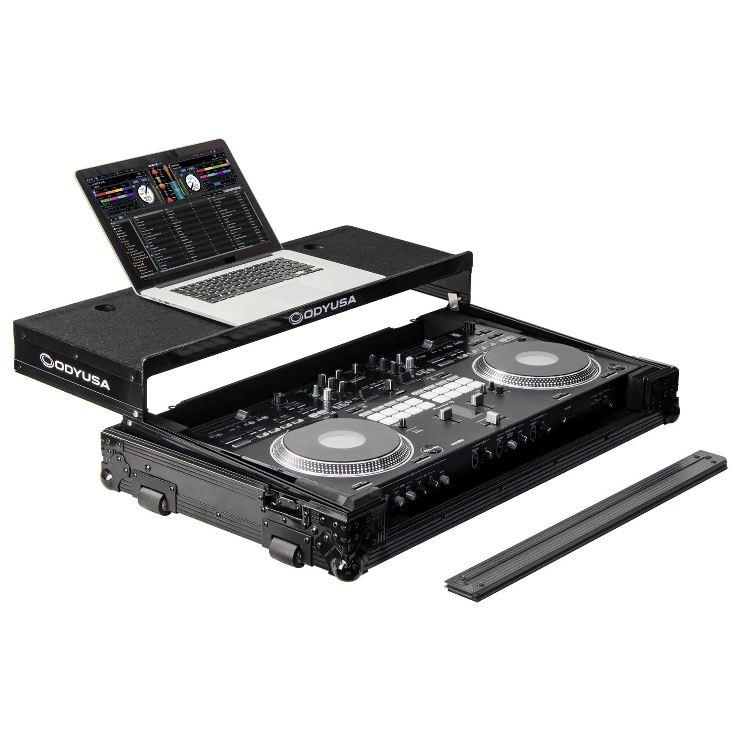 odyssey-black-label-flight-case-pioneer-ddj-rev7-glide-roulettes image 2