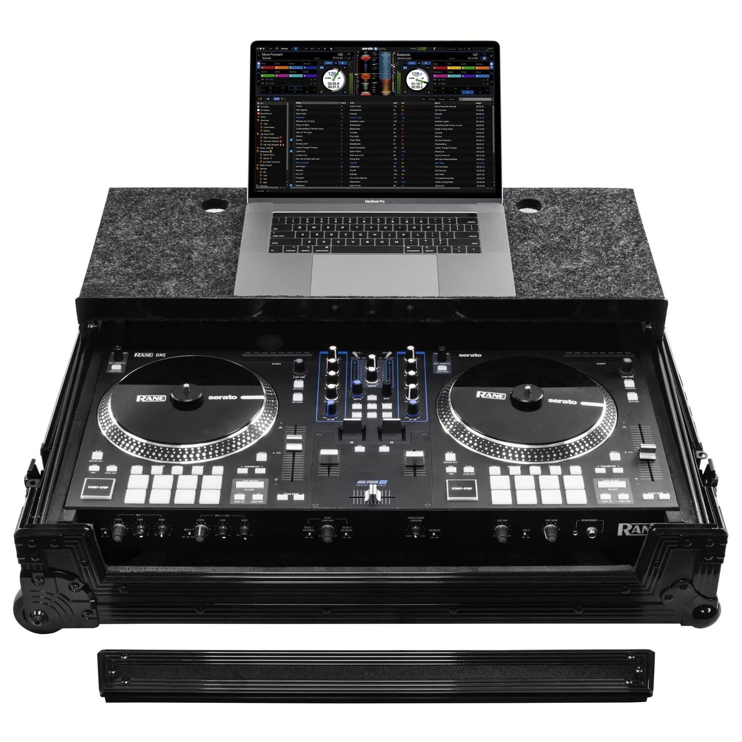 odyssey-flight-zone-flight-case-rane-one-mkii-noir-roulettes image 2