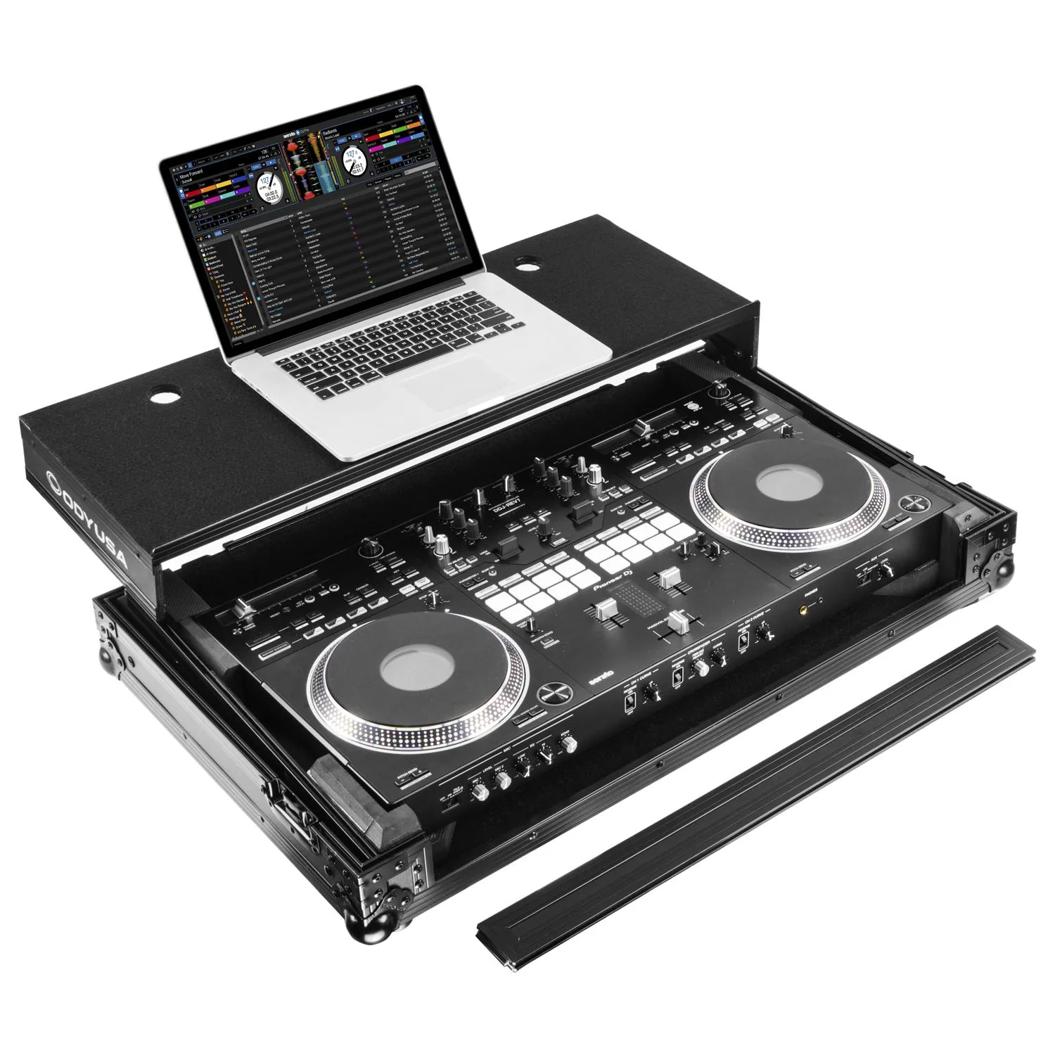 odyssey-flight-zone-flight-case-glide-ddj-rev7-roulettes-noir image 2