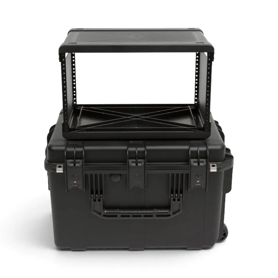 skb-fly-rack-6u-valise-rack-19-noir-tanche-roulettes image 1