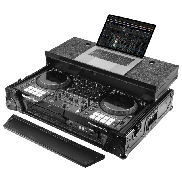 odyssey-flight-zone-ddj-1000-1u-flight-case-noir-glide image 1