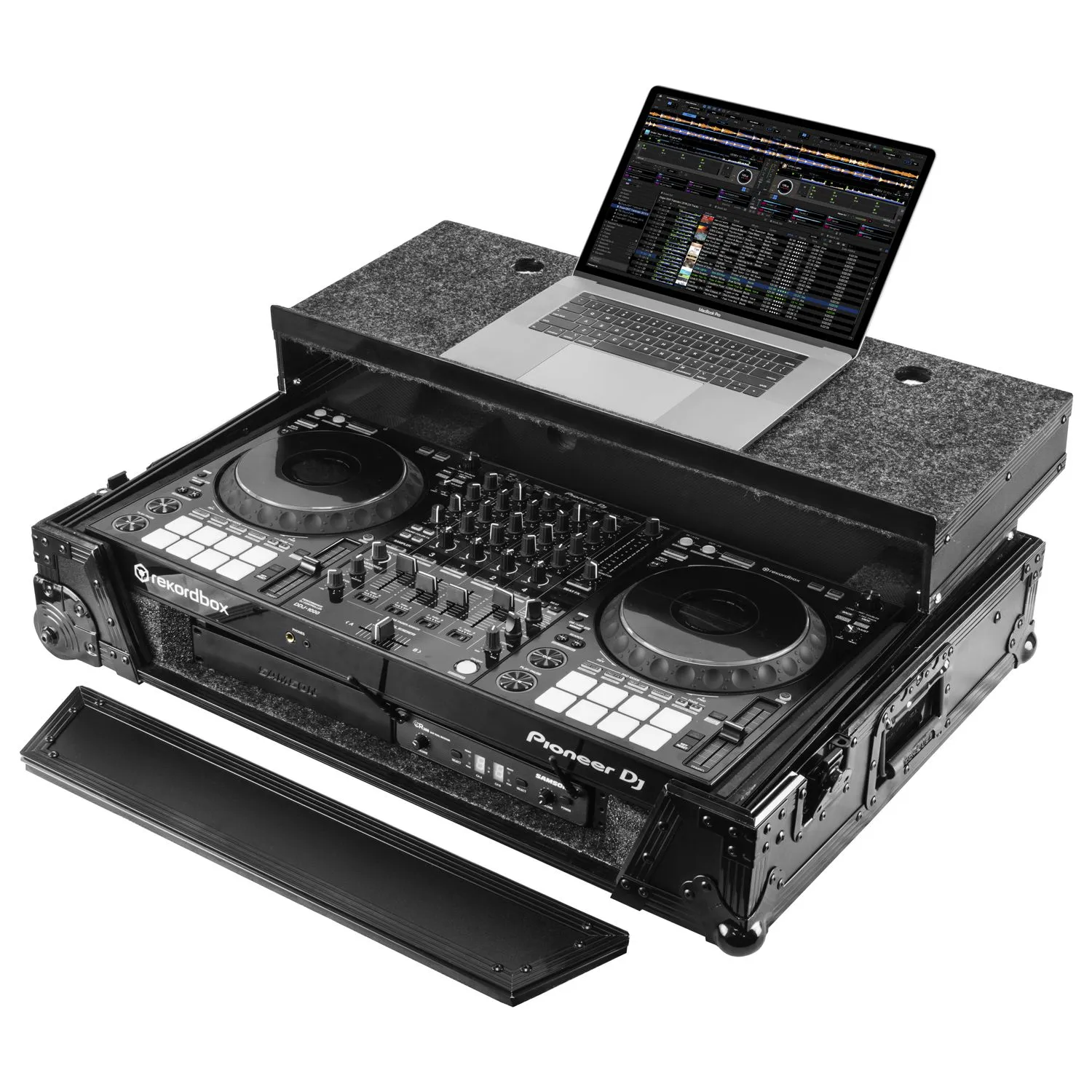 odyssey-flight-zone-ddj-1000-1u-flight-case-noir-glide image 1