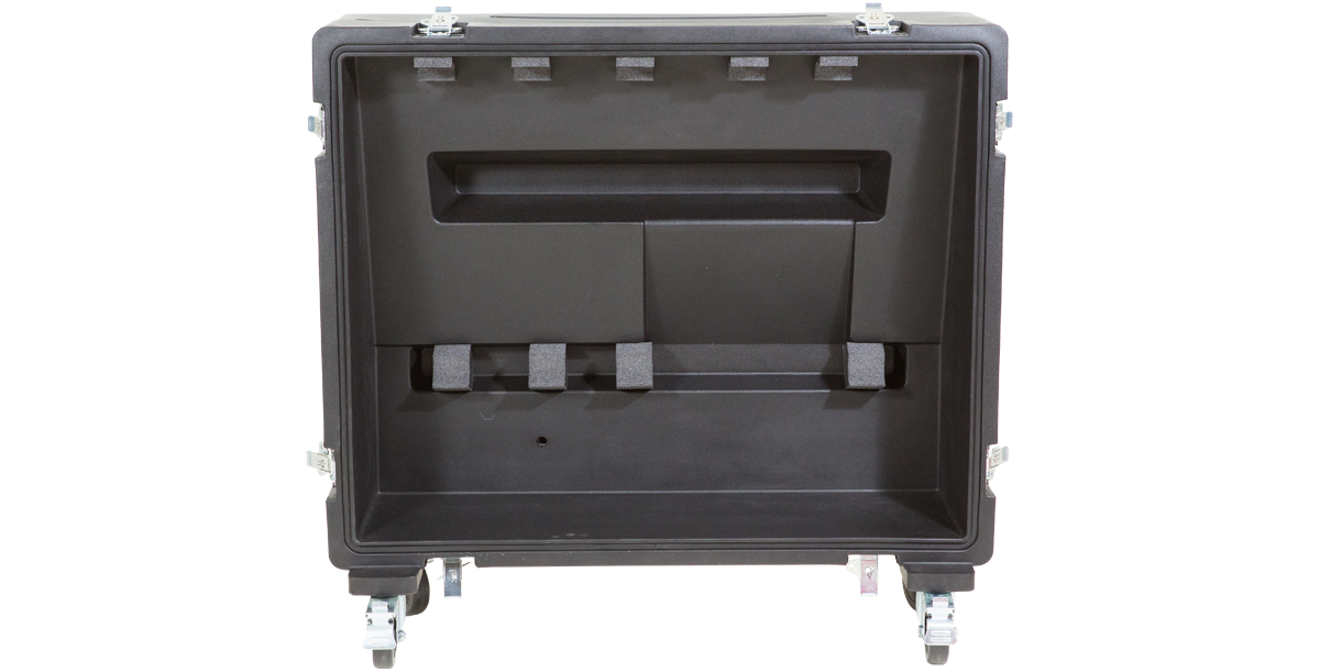 skb-rseries-x32-flight-case-table-mixage-behringer-noir-roulettes image 7