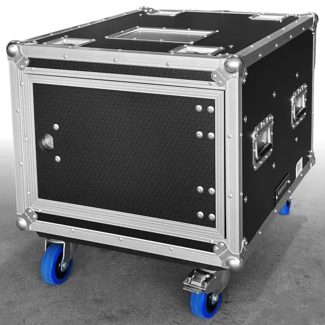odyssey-industrial-board-rack-8u-slam-noir-roulettes-shockmount image 1