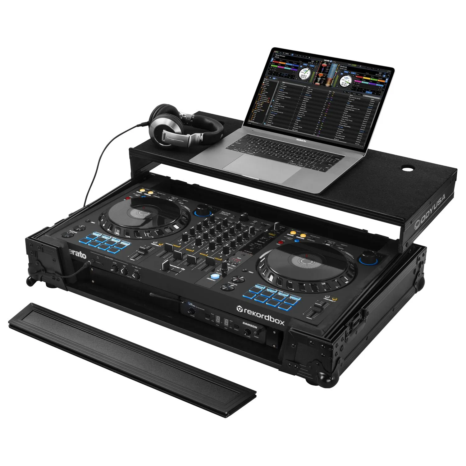 odyssey-flight-zone-flight-case-ddj-flx6-1u-noir-glide-laptop image 1