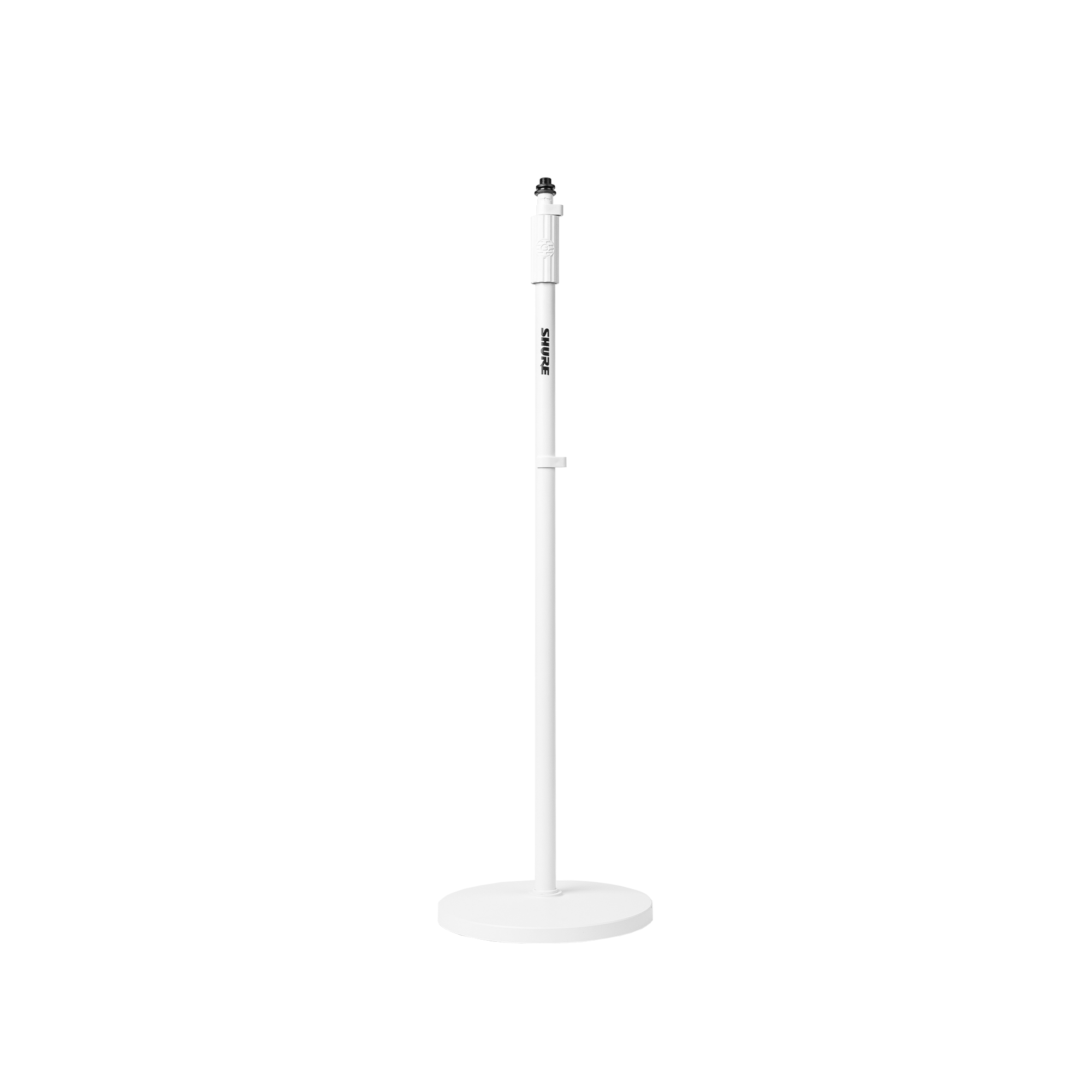 shure-sh-rbmicstand10-w-pied-micro-base-ronde-blanc-162-cm image 1