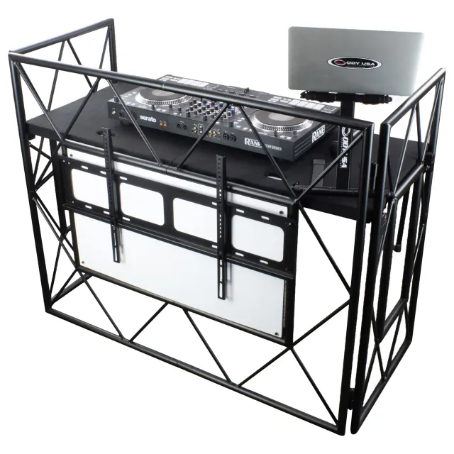 odyssey-flight-zone-booth-dj-truss-style-table-mixage-noire image 1