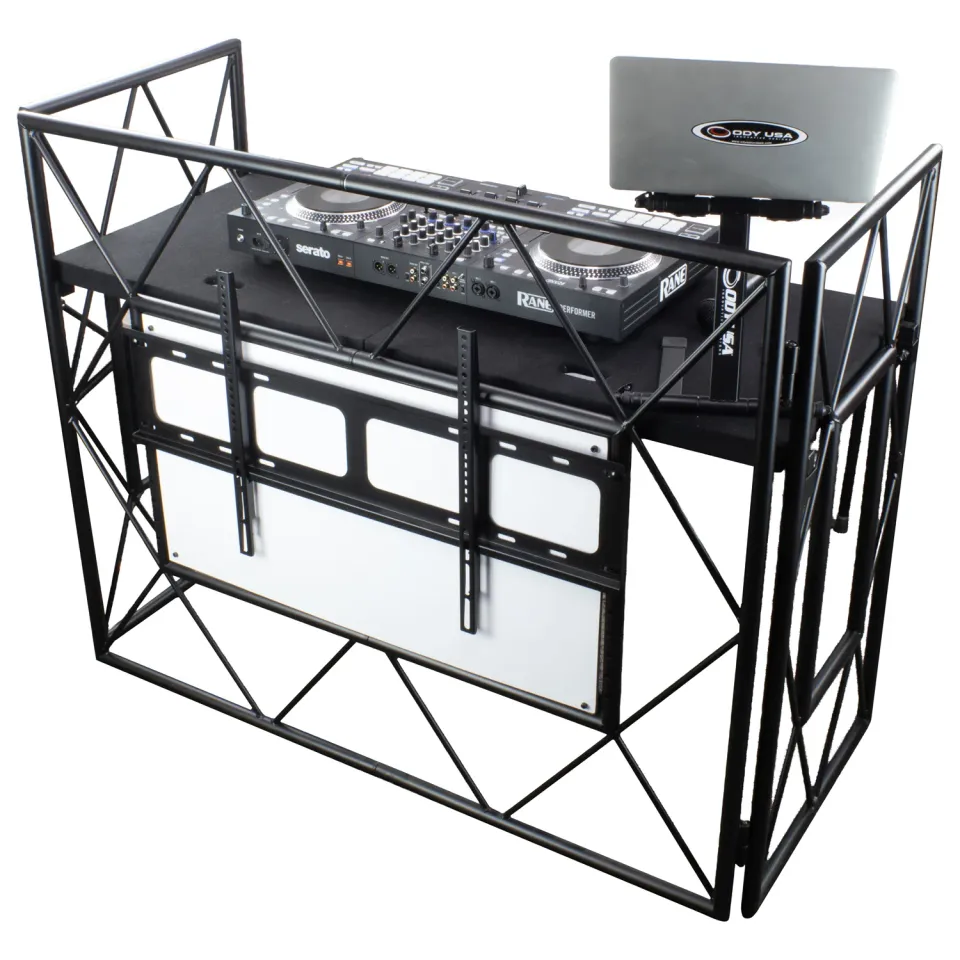 odyssey-flight-zone-booth-dj-truss-style-table-mixage-noire image 1