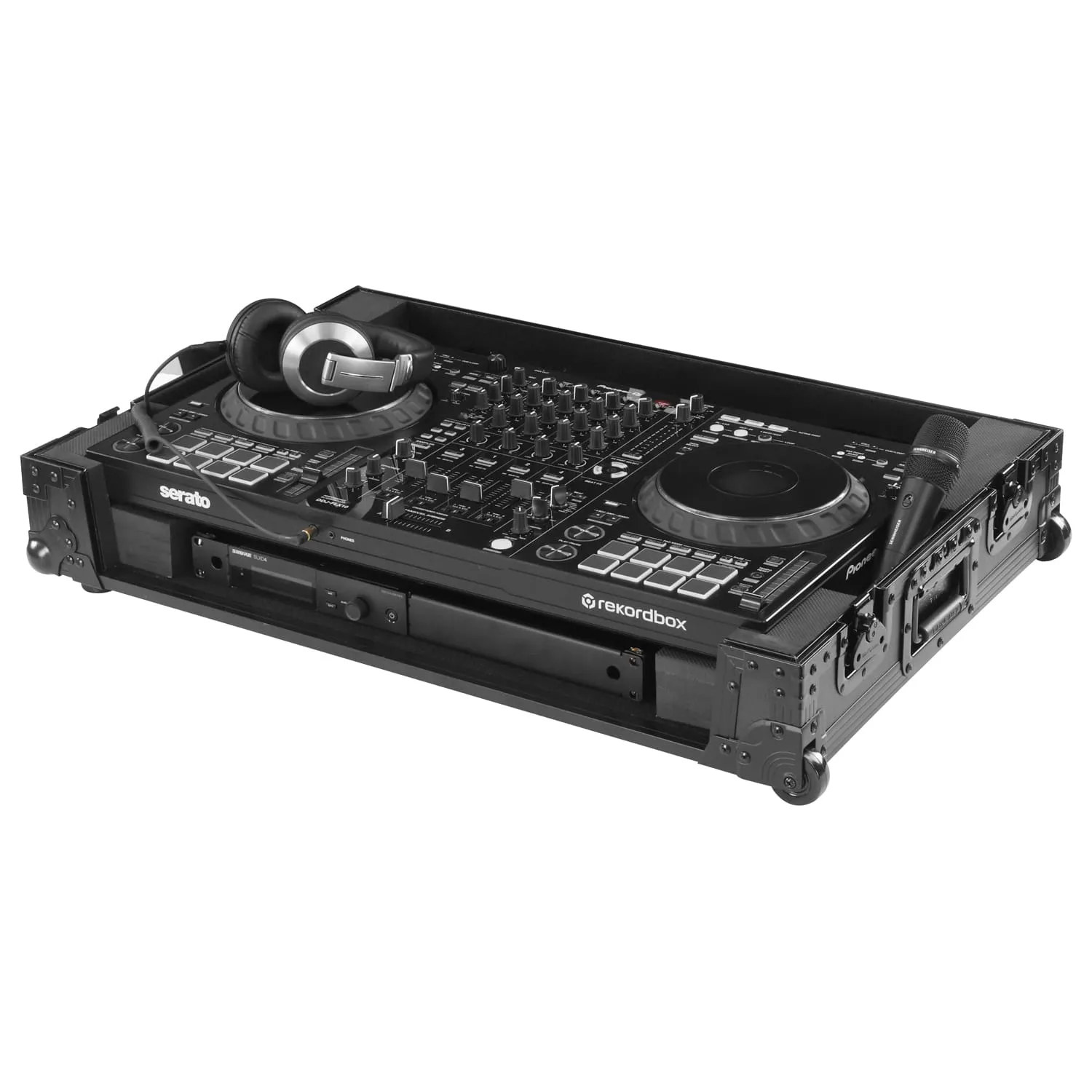 odyssey-black-label-ddj-flx10-flight-case-1u-roulettes image 1