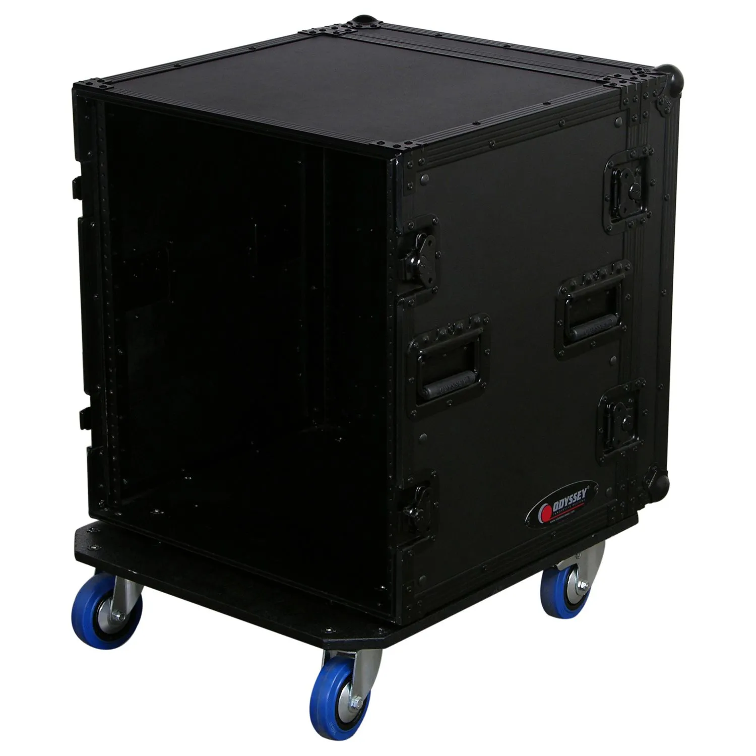 odyssey-black-label-rack-ampli-12u-noir-19-roulettes image 2