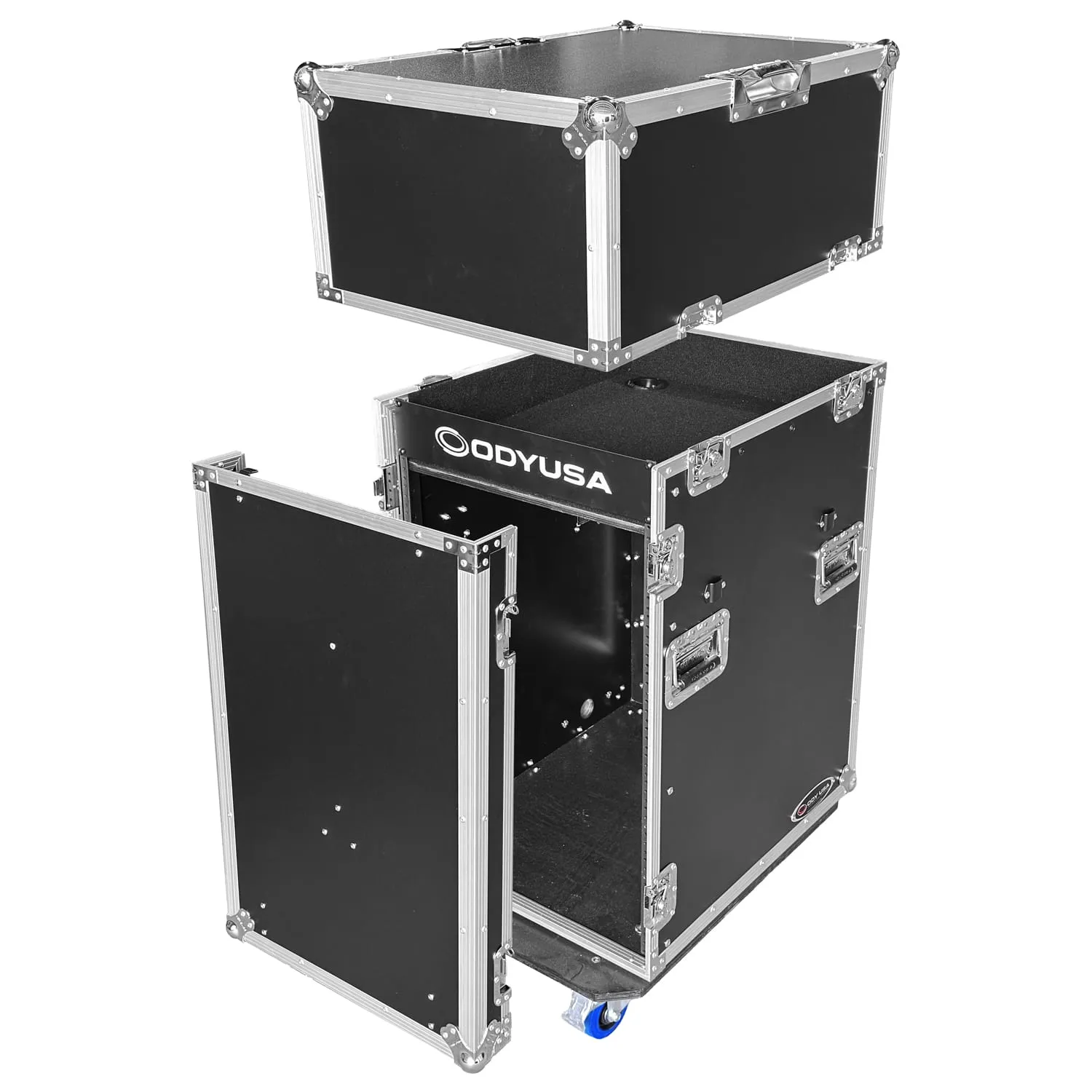 odyssey-flight-zone-rack-combo-16u-table-lat-rale-roulettes image 6
