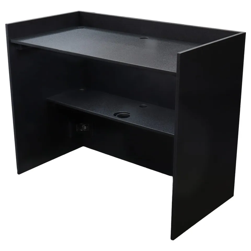 odyssey-flight-zone-stand-dj-pliable-booth-fa-ade-bois-noir image 1