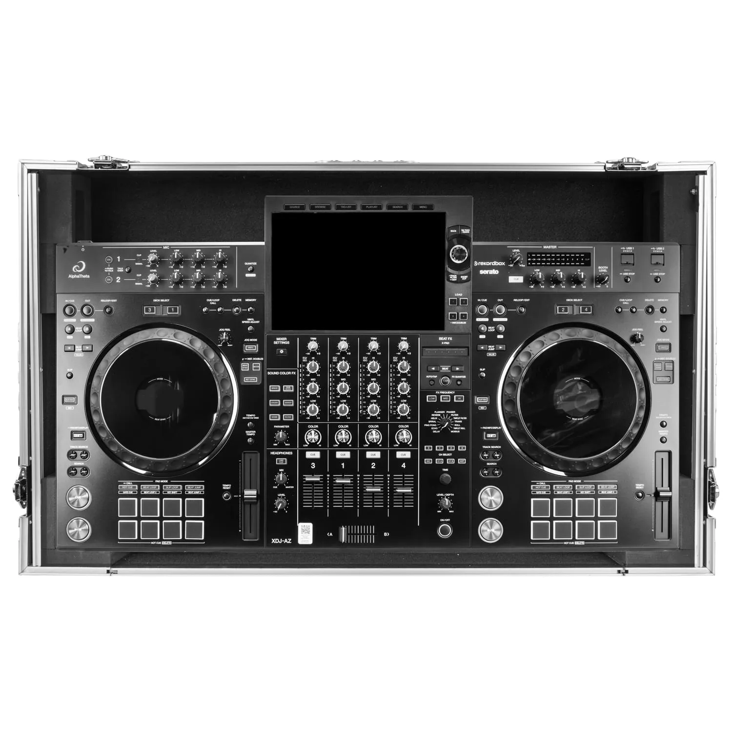 odyssey-flight-zone-flight-case-alphatheta-xdj-az-rack-1u-roulettes image 5