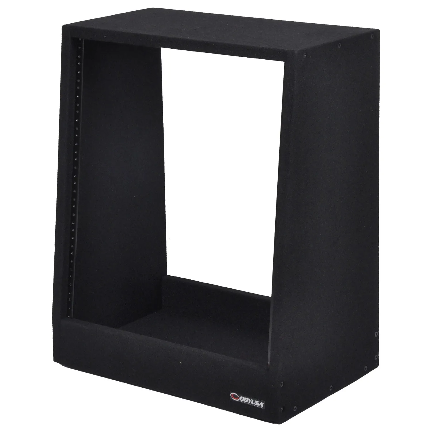 odyssey-carpeted-rack-studio-12u-inclin-moquette-noire image 1