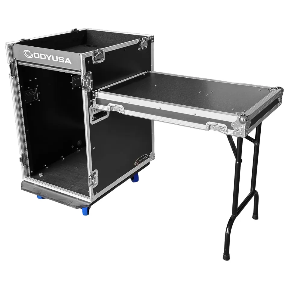 odyssey-flight-zone-rack-combo-16u-table-lat-rale-roulettes image 1