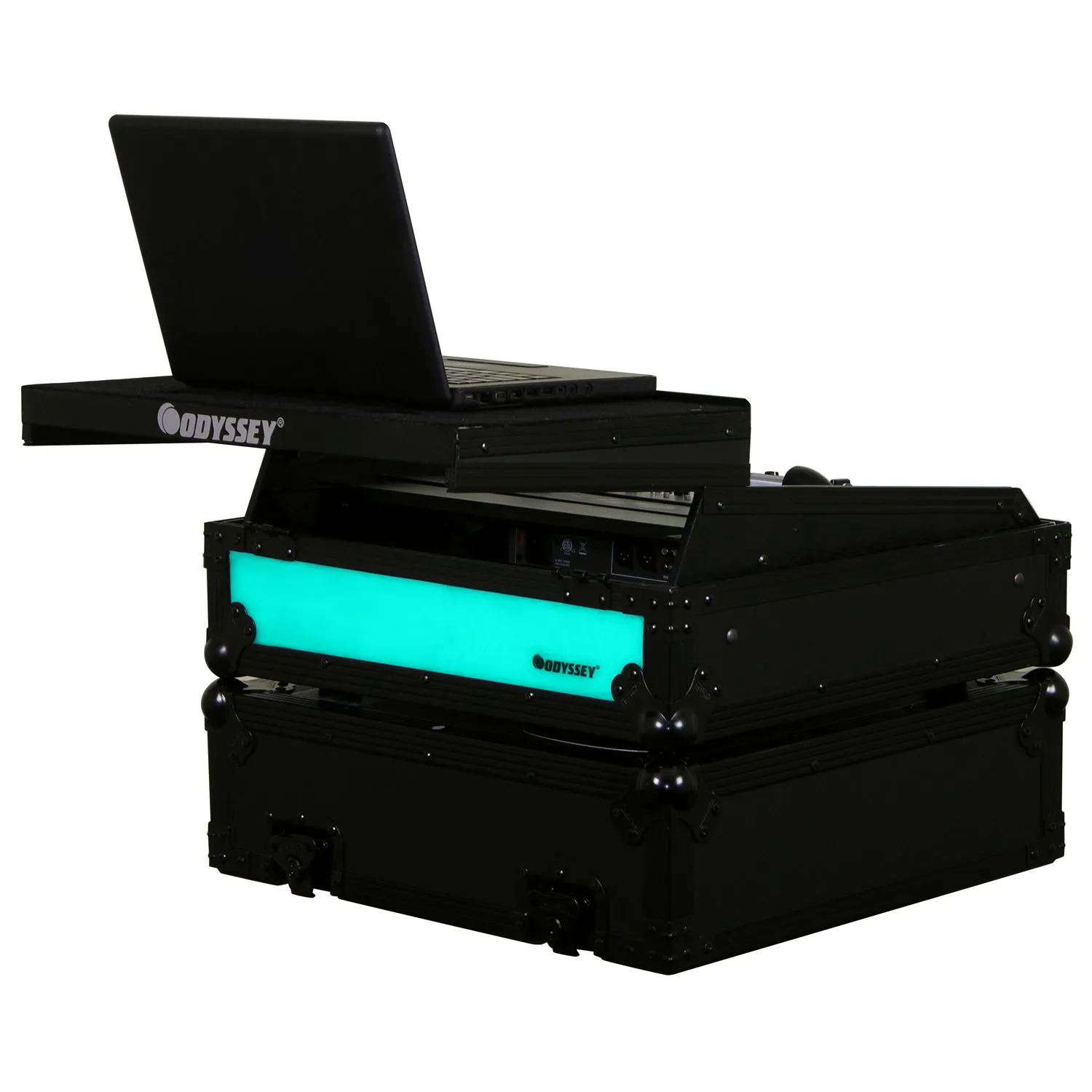 odyssey-flight-zone-flight-case-mixeur-rack-10u-led-glide image 3