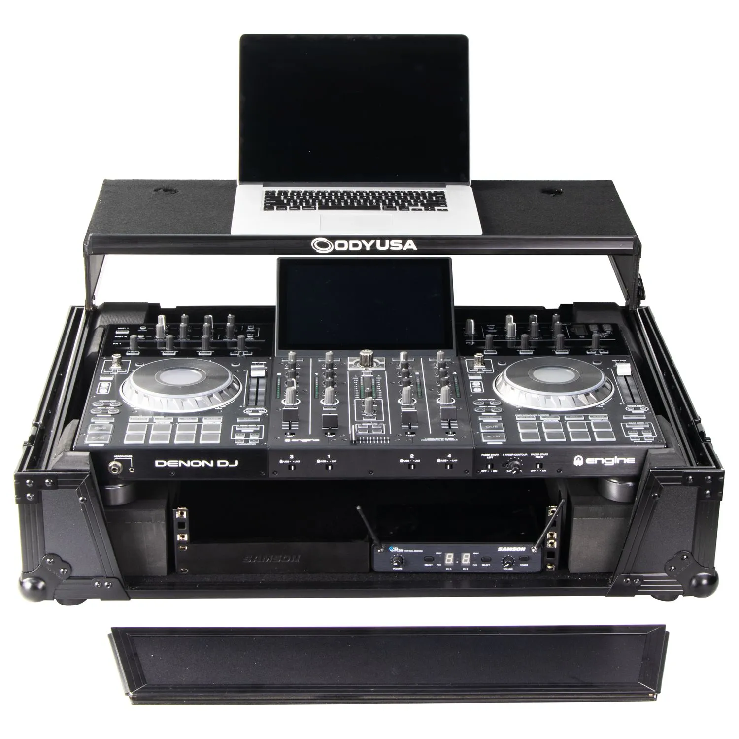 odyssey-flight-zone-flight-case-denon-prime-4-noir-2u-glide image 2