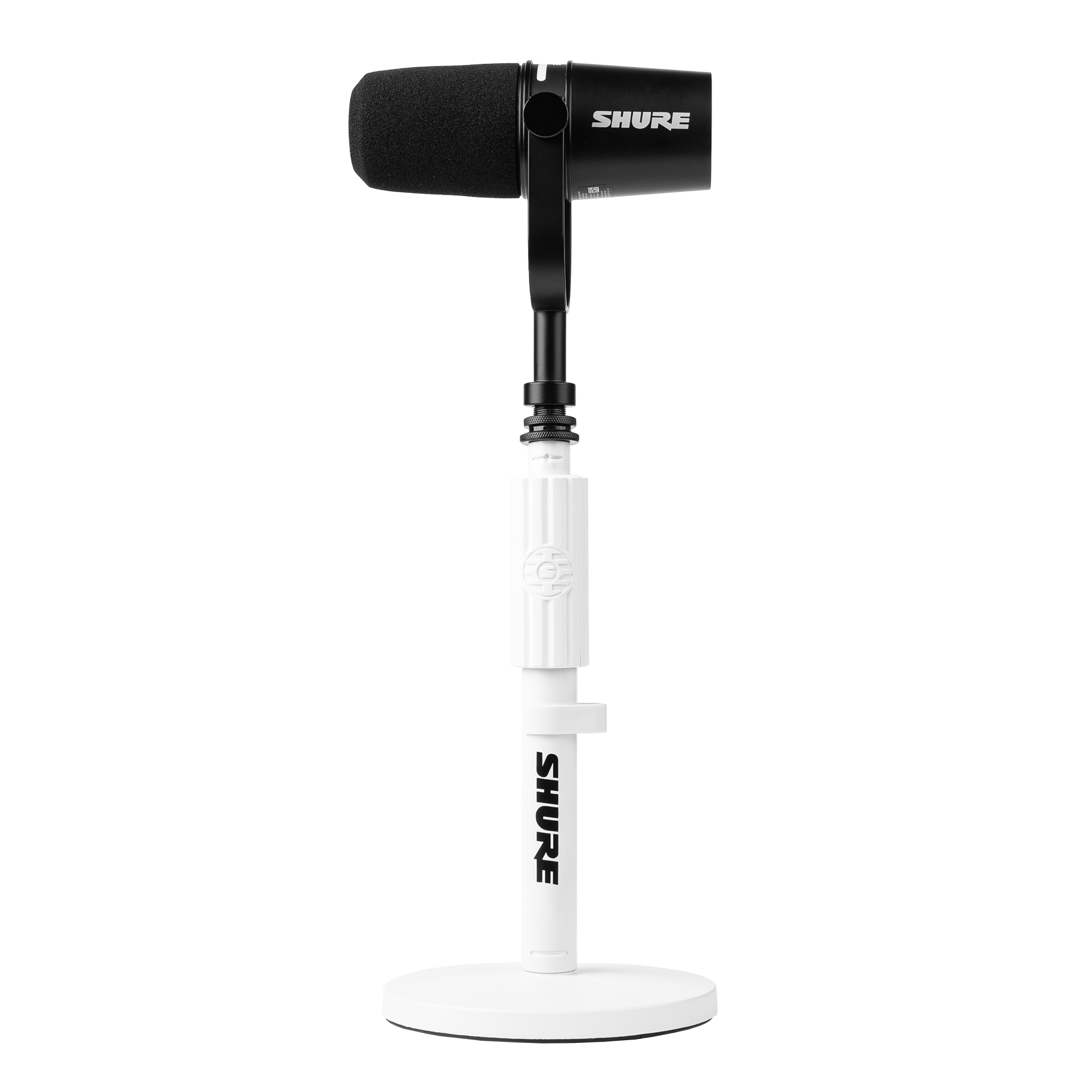shure-sh-desktop1-w-pied-micro-bureau-blanc-base-ronde image 4