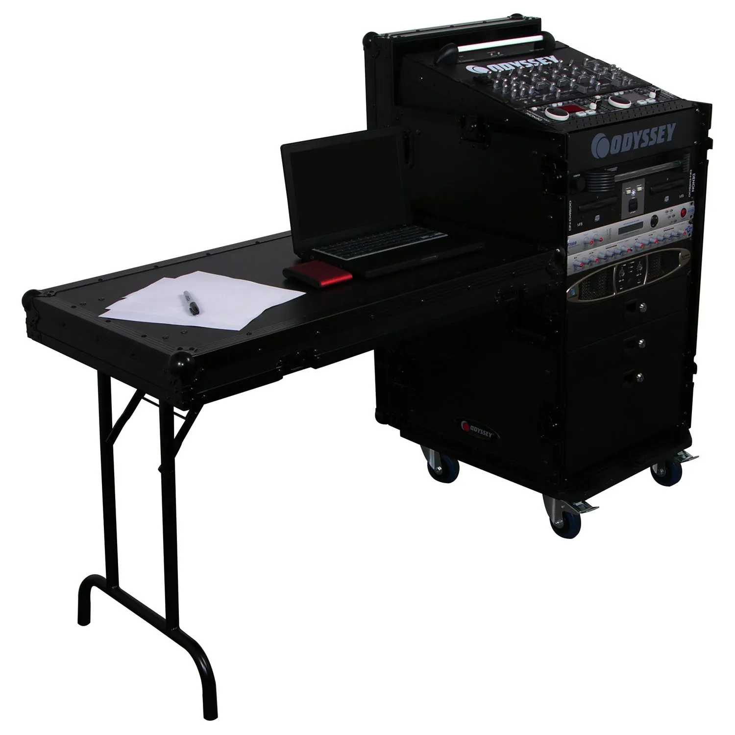odyssey-flight-zone-rack-combo-11u-16u-table-roulettes-noir image 2