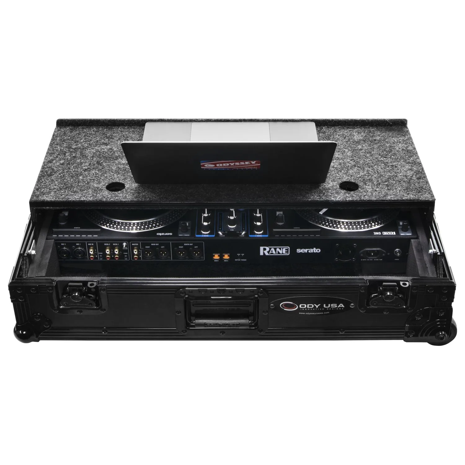 odyssey-flight-zone-flight-case-rane-one-mkii-noir-roulettes image 4