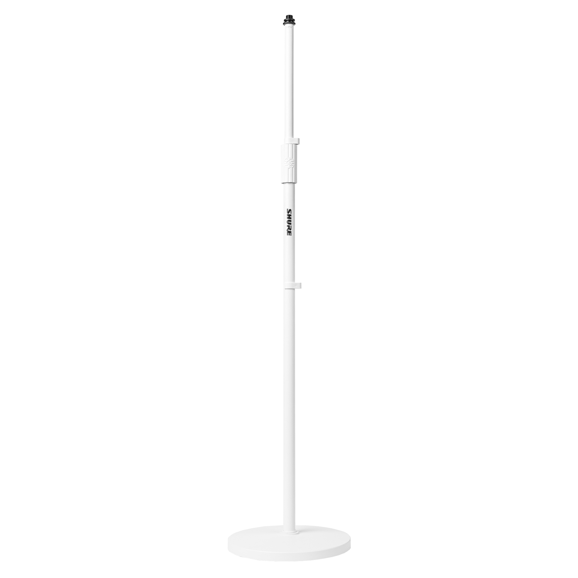 shure-sh-rbmicstand10-w-pied-micro-base-ronde-blanc-162-cm image 2