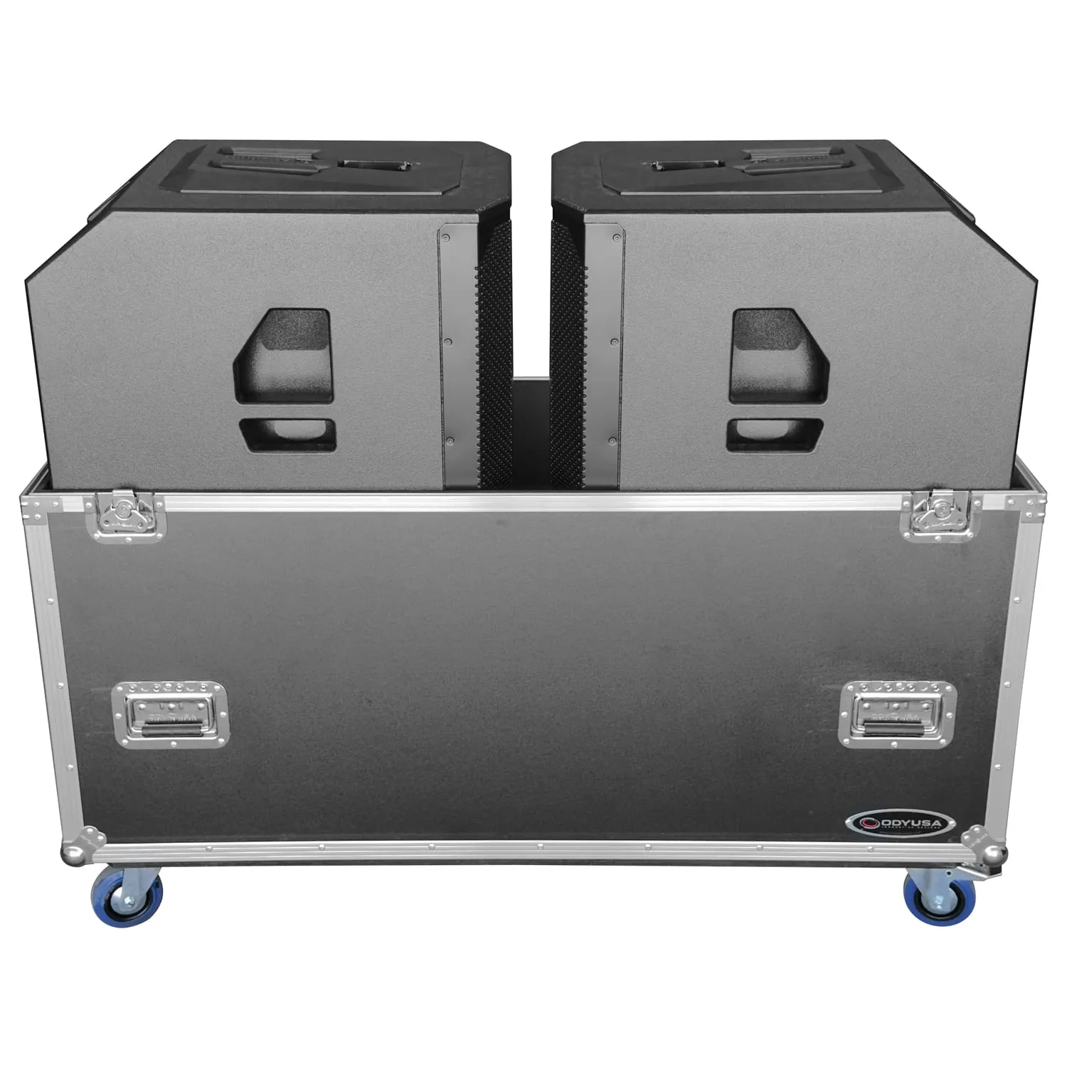 odyssey-flight-zone-flight-case-dual-ev-evolve-70-roulettes image 1