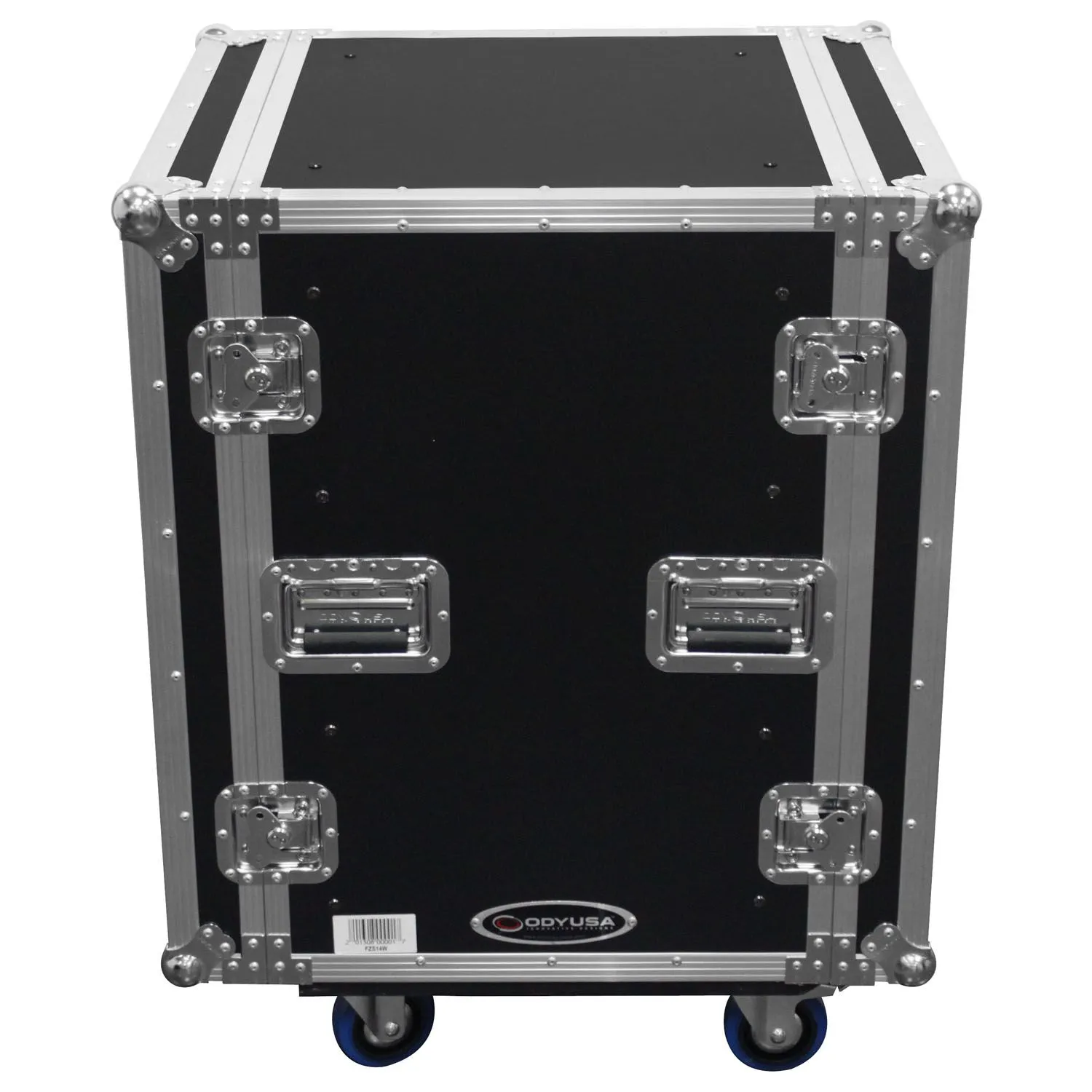 odyssey-flight-zone-rack-amorti-14u-flight-case-roulettes image 2