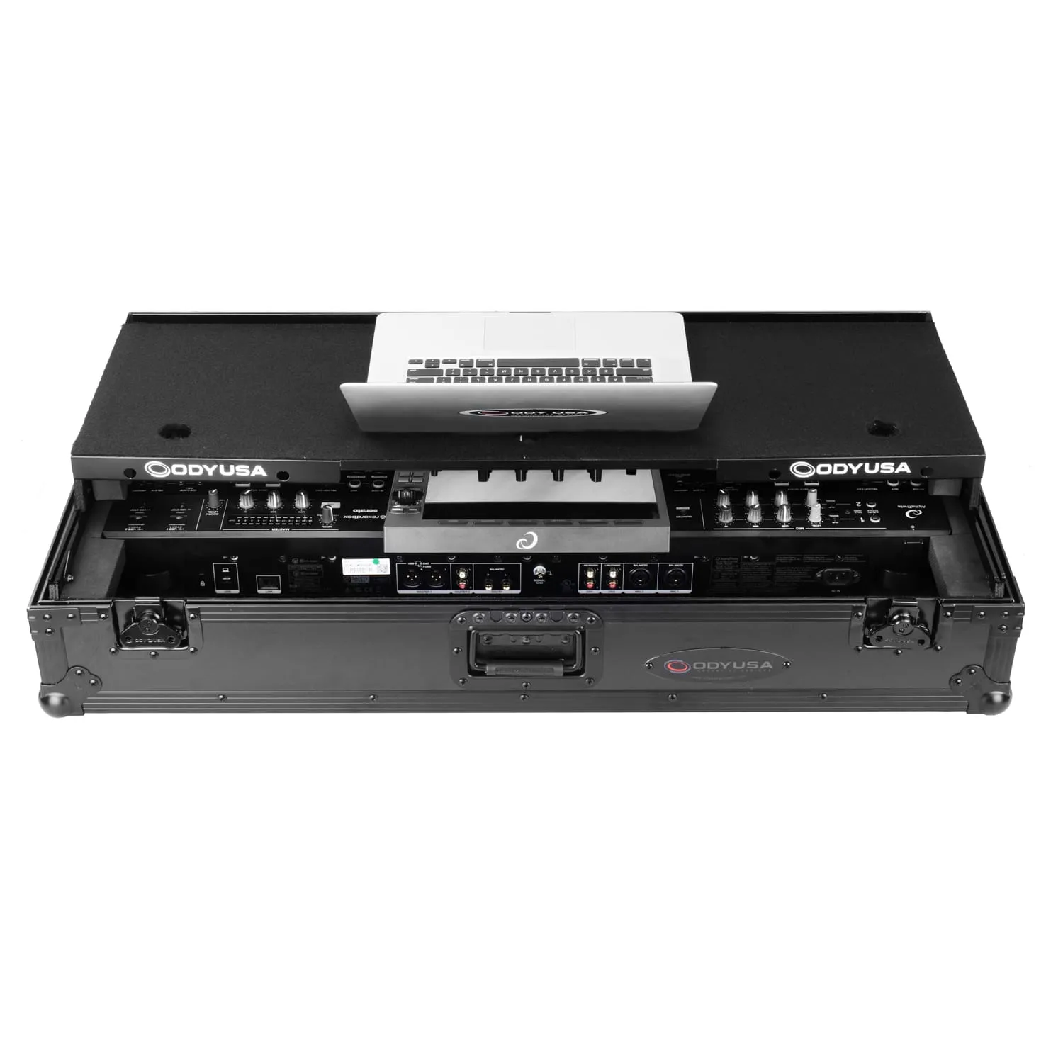 odyssey-black-label-flight-case-xdj-az-1u-glide-roulettes image 2