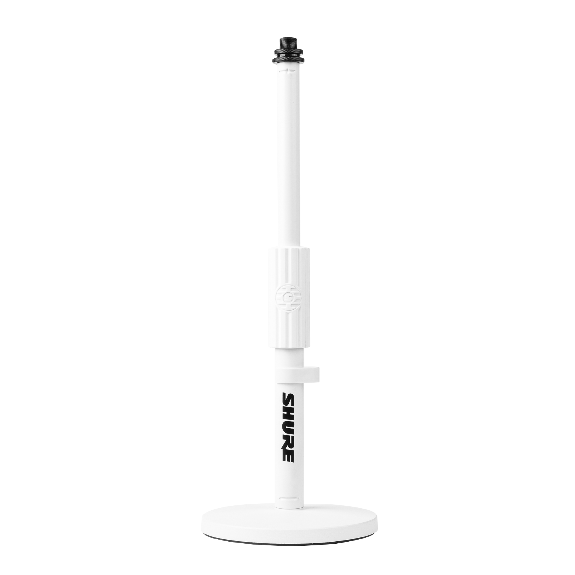 shure-sh-desktop1-w-pied-micro-bureau-blanc-base-ronde image 2