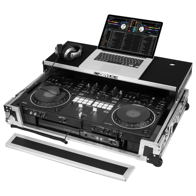 odyssey-flight-zone-ddj-rev5-flight-case-1u-roulettes-laptop image 1