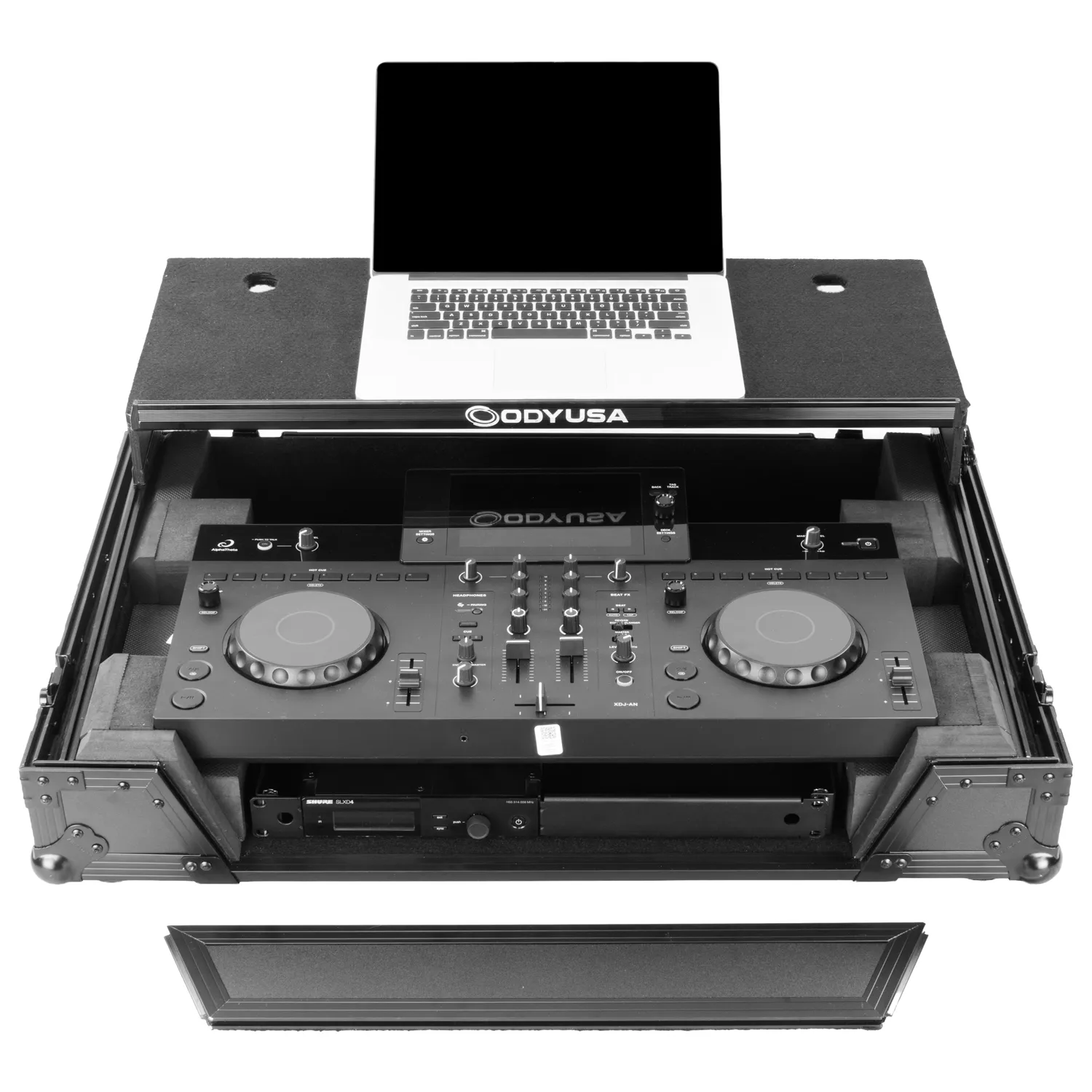odyssey-black-label-xdj-an-flight-case-1u-plateforme-laptop image 2
