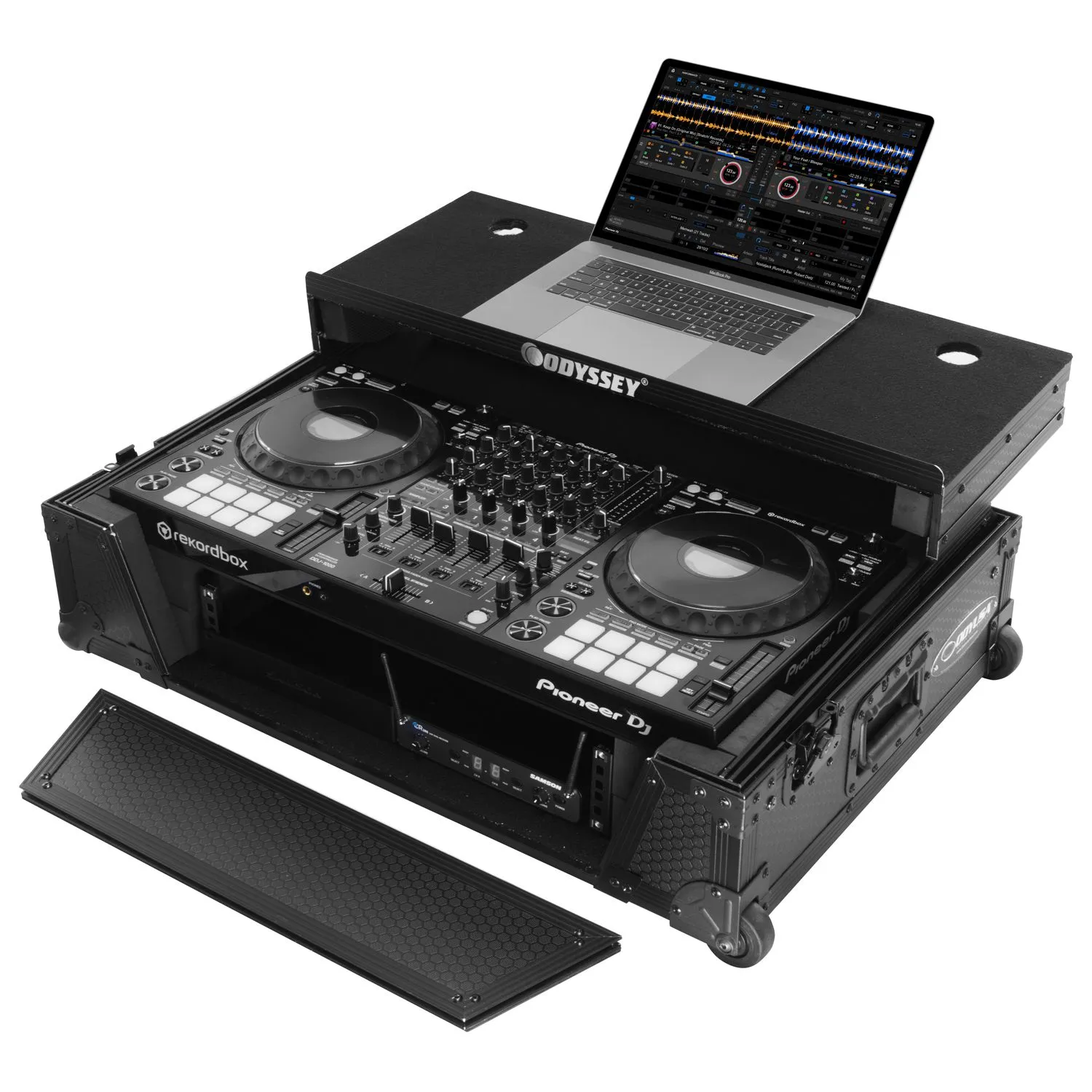 odyssey-industrial-board-ddj-1000-flight-case-glide-2u image 1
