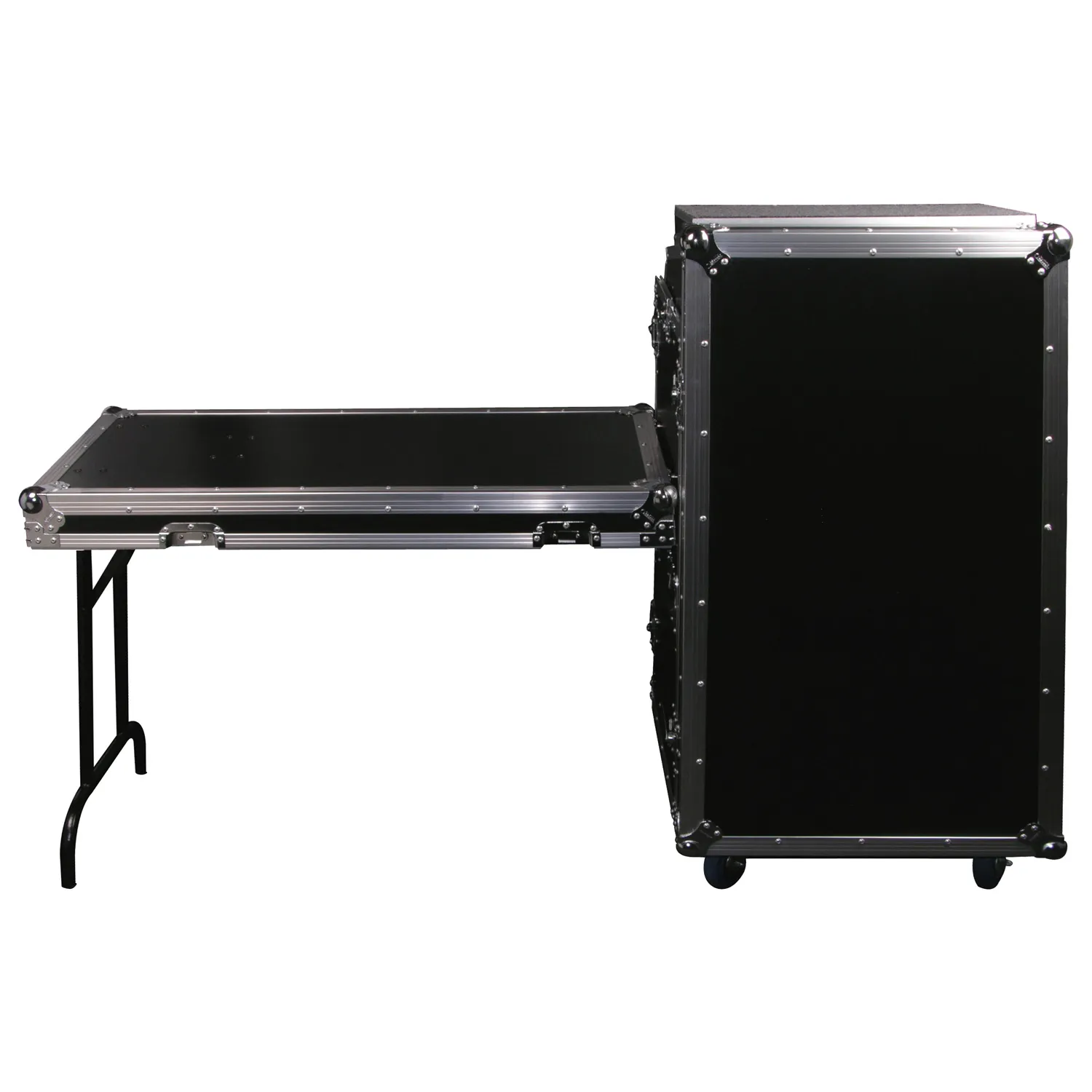 odyssey-flight-zone-rack-combo-27u-flight-case-glide-roulettes image 3