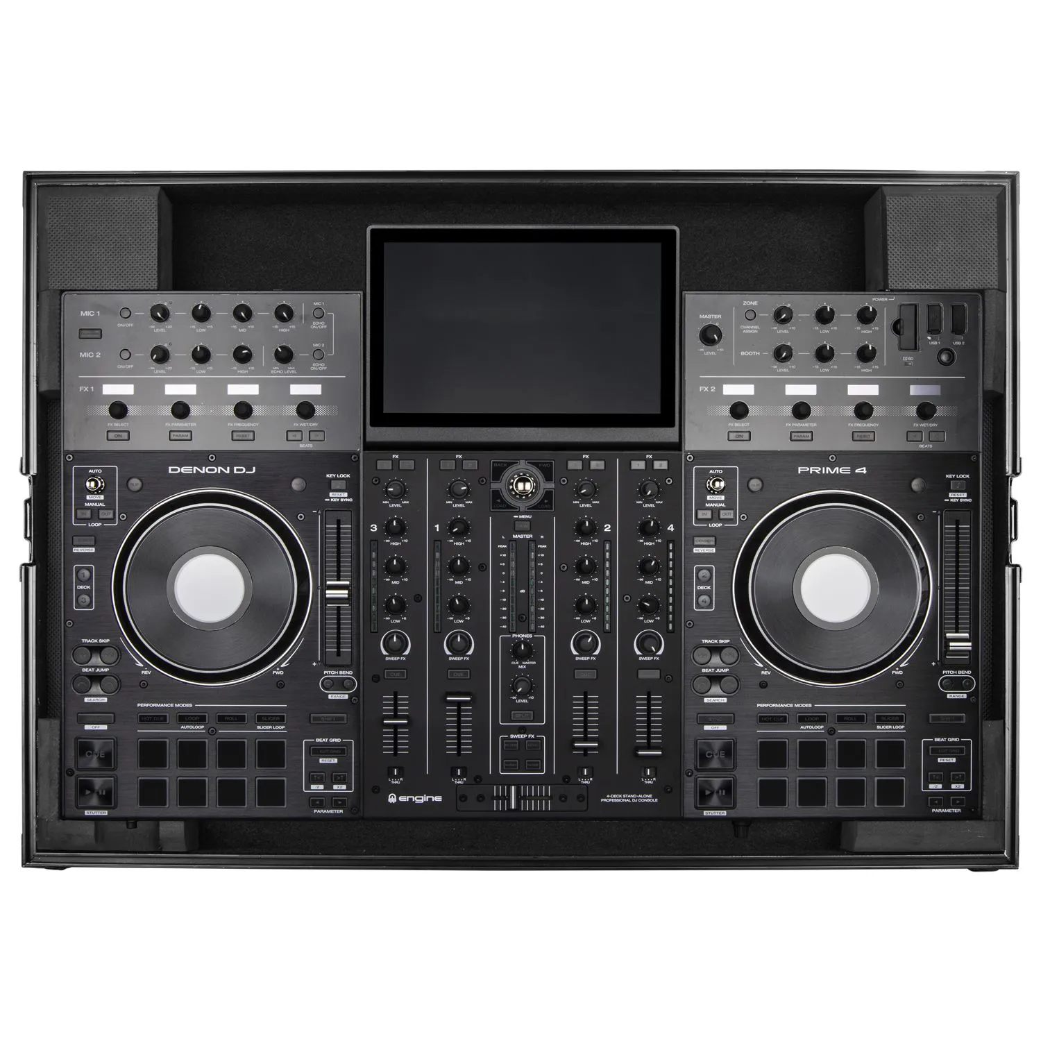 odyssey-black-label-fzdnprime4bl-flight-case-denon-prime-4-noir image 5