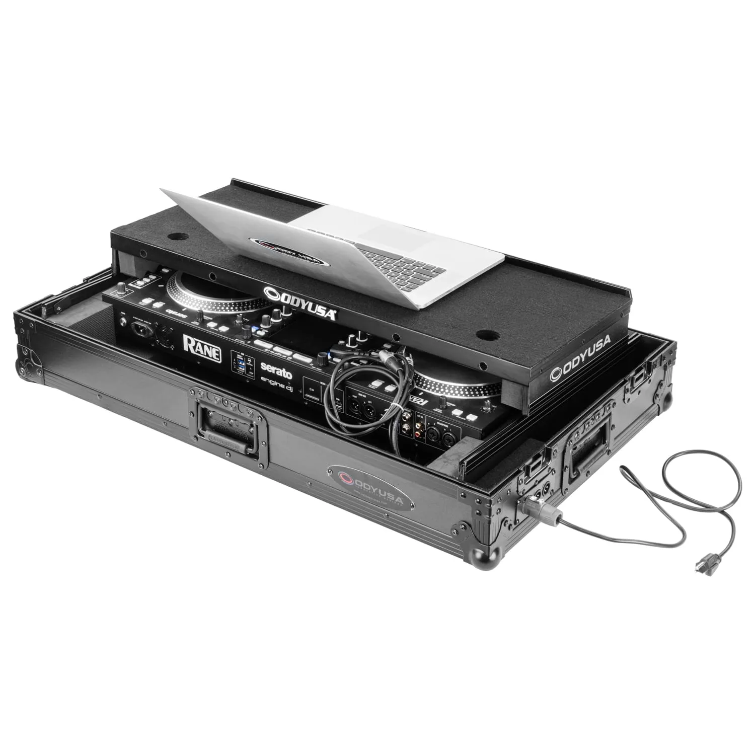 odyssey-flight-zone-rane-system-one-flight-case-1u-xlr-roulettes image 5