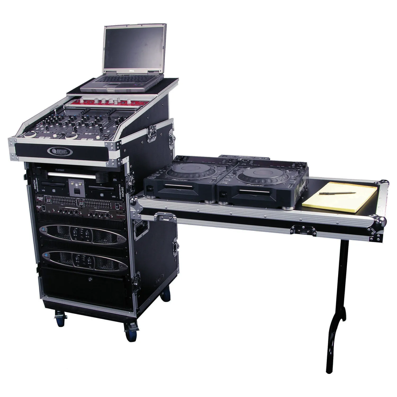 odyssey-flight-zone-rack-combo-13u-16u-glide-roulettes image 1