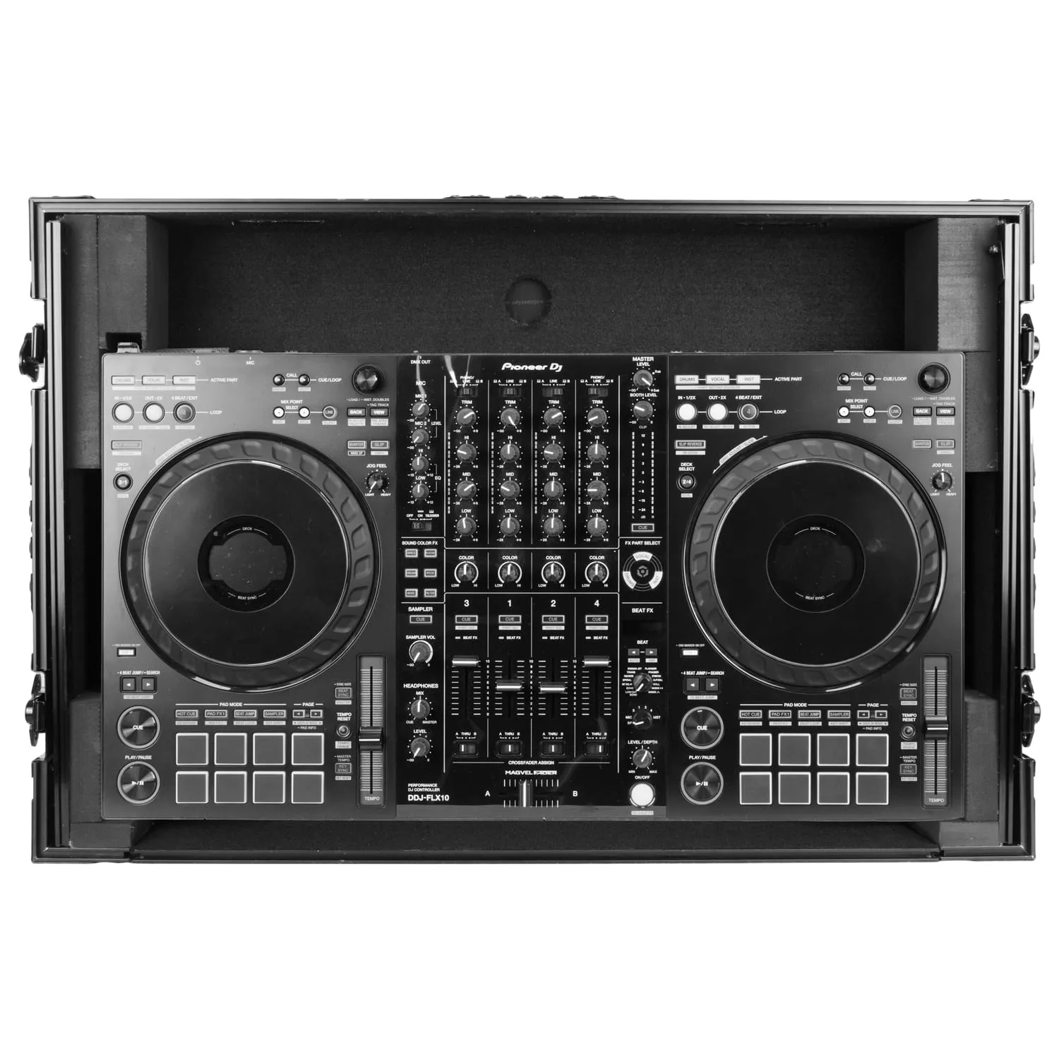 odyssey-black-label-ddj-flx10-flight-case-1u-glide-roulettes-2 image 4