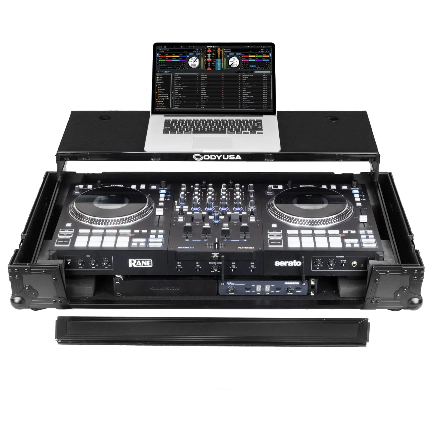 odyssey-black-label-rane-performer-flight-case-1u-roulettes image 2