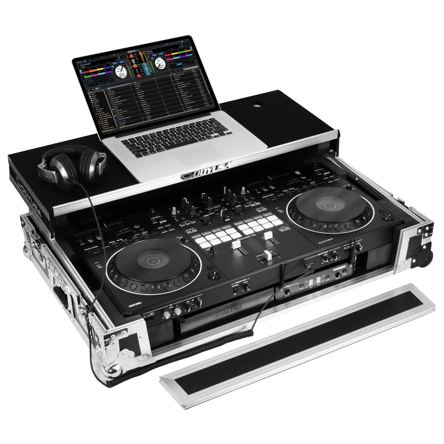 odyssey-flight-zone-ddj-rev5-flight-case-1u-roulettes-laptop image 3