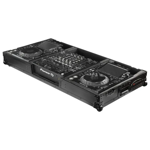 odyssey-black-label-flight-case-dj-djm-a9-cdj-3000-roulettes image 1